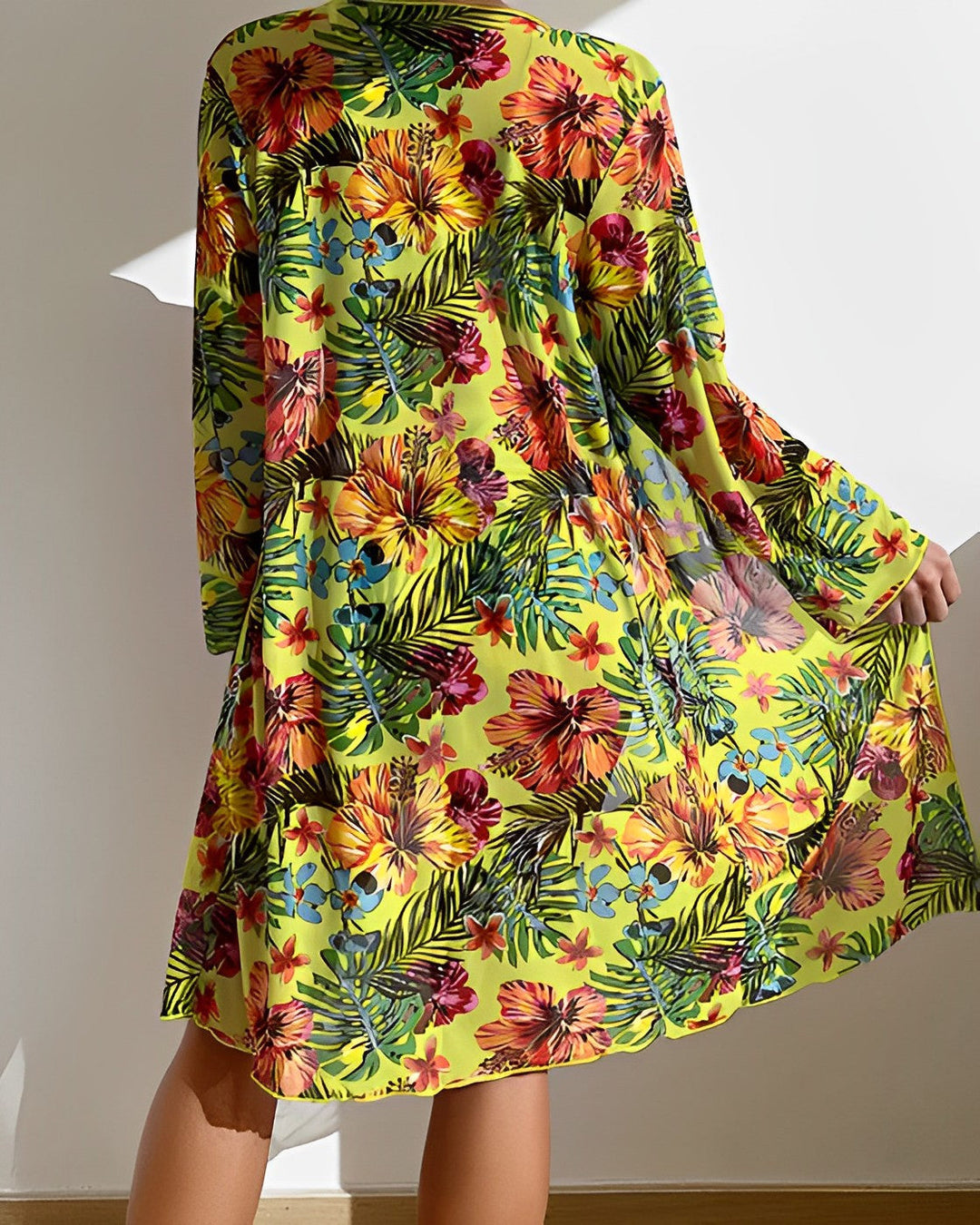 Juanita | Tropical Print Bikini Set with Cover-Up
