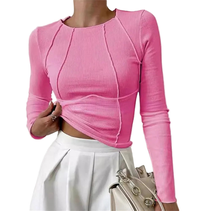 Penny | Sculpted Seam Long Sleeve Top