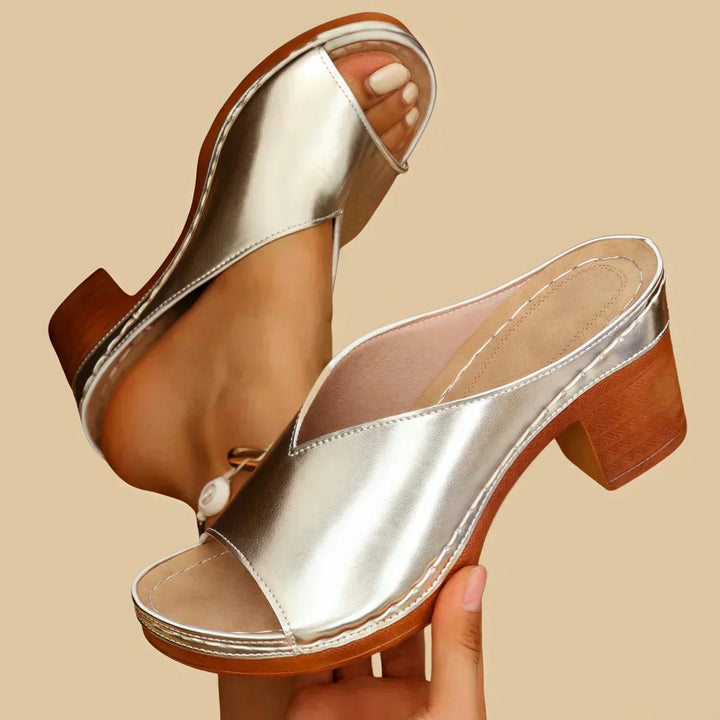 Lisa | Orthopedic Sandals with Thick Heels