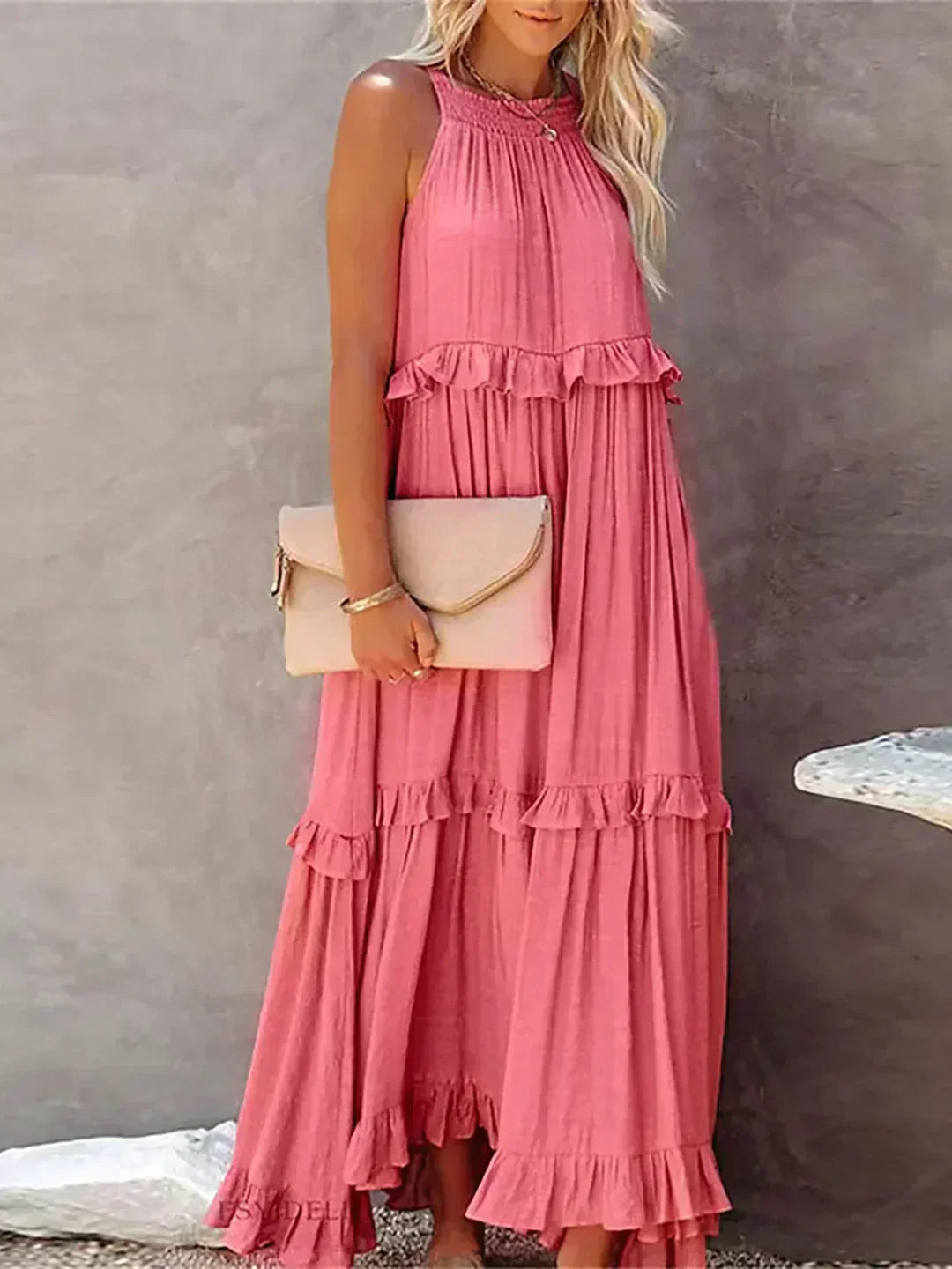Courtney | Elegant Sleeveless Dress with Ruffles