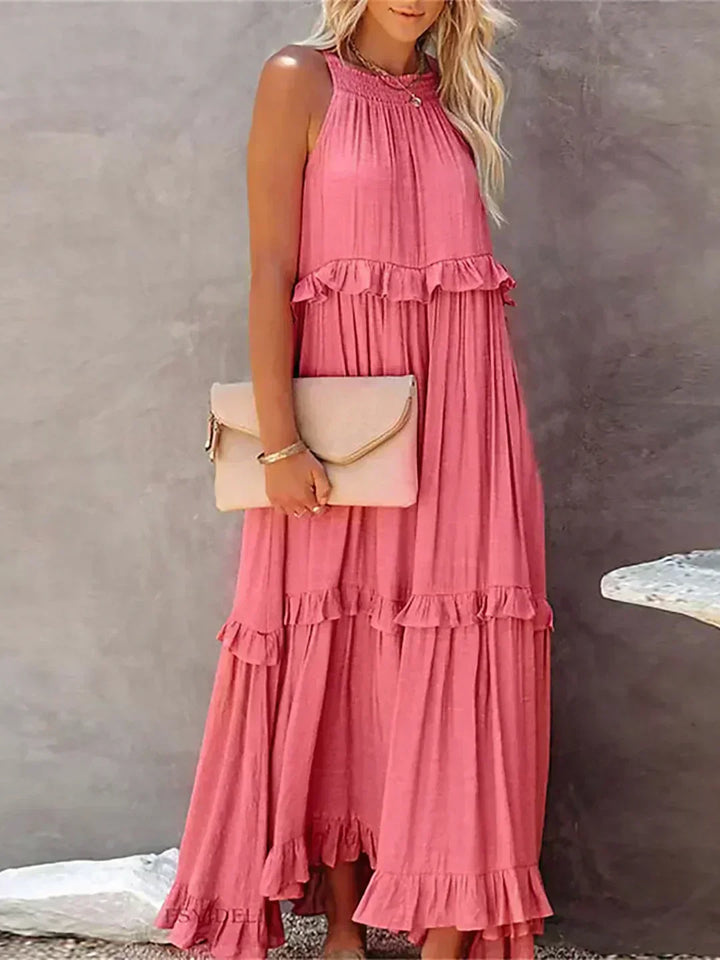 Courtney | Elegant Sleeveless Dress with Ruffles
