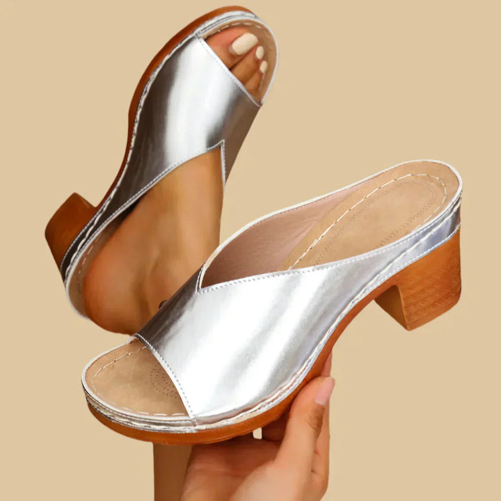 Lisa | Orthopedic Sandals with Thick Heels