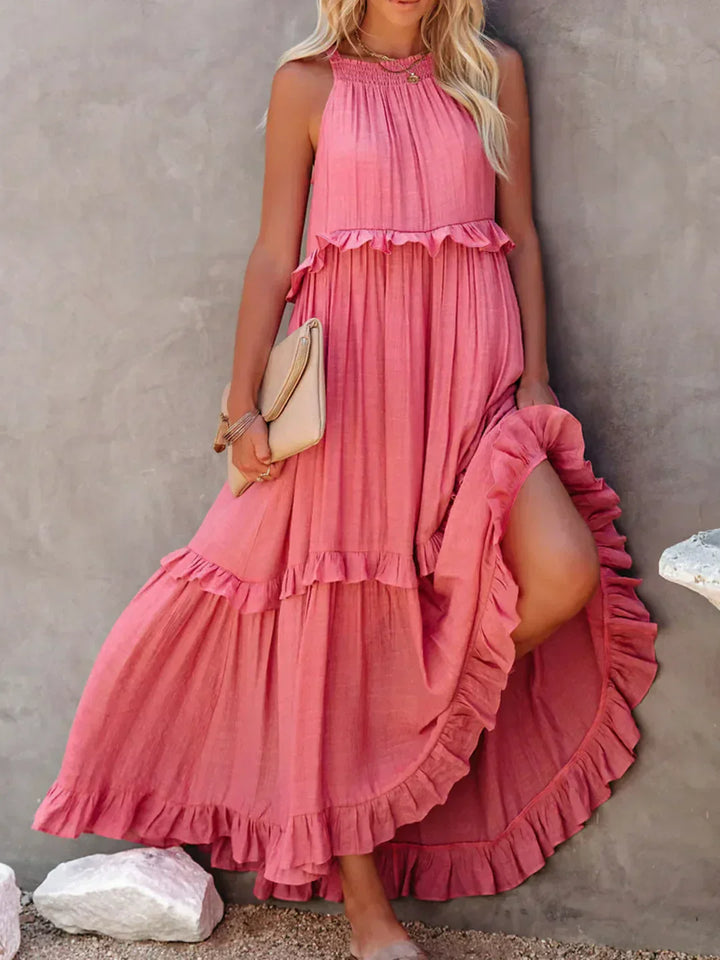 Courtney | Elegant Sleeveless Dress with Ruffles