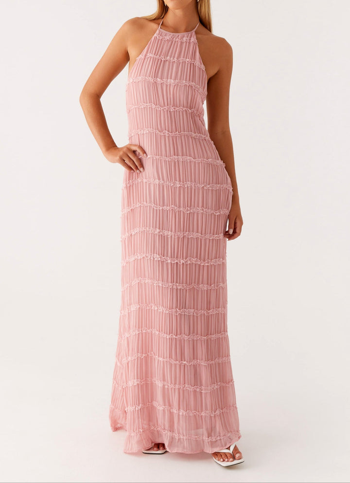 Jolene | Elegant Halter Maxi Dress