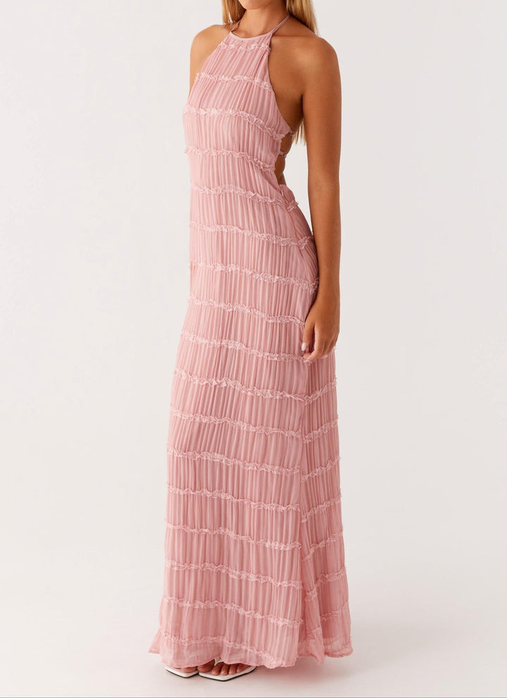 Jolene | Elegant Halter Maxi Dress