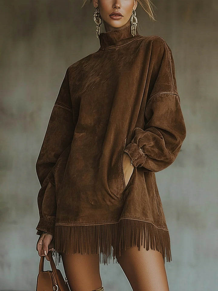 Alexandra | Cozy Fringe Dress