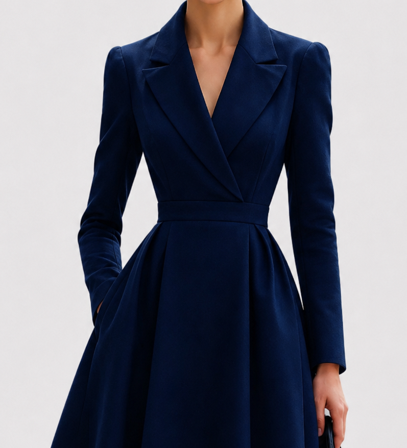 Talia | Tailored Fit Coat Dress