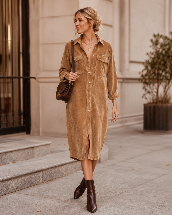 Elle | Chic Flared Hem Dress
