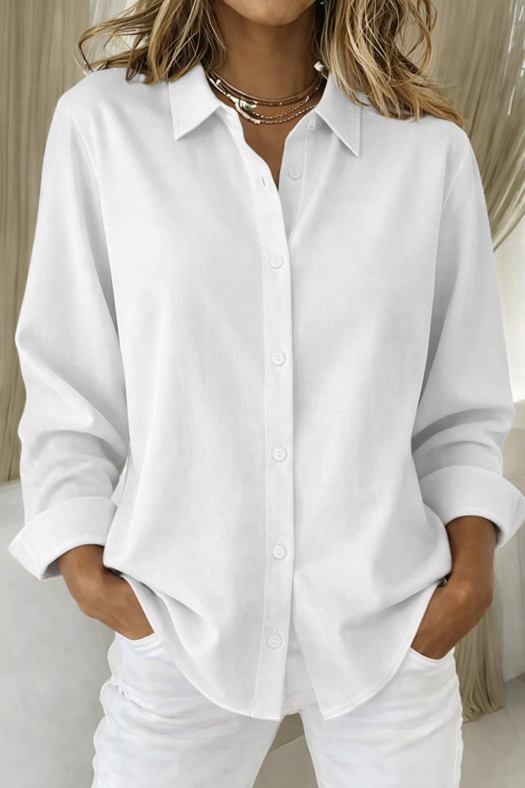 Sophie | Elegant Button Blouse