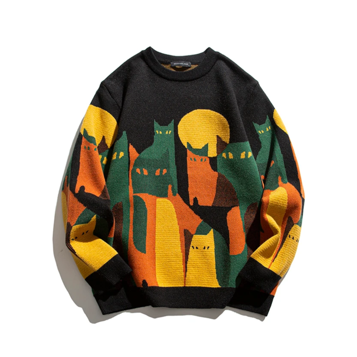 Felix | Moonlit Cat Sweater