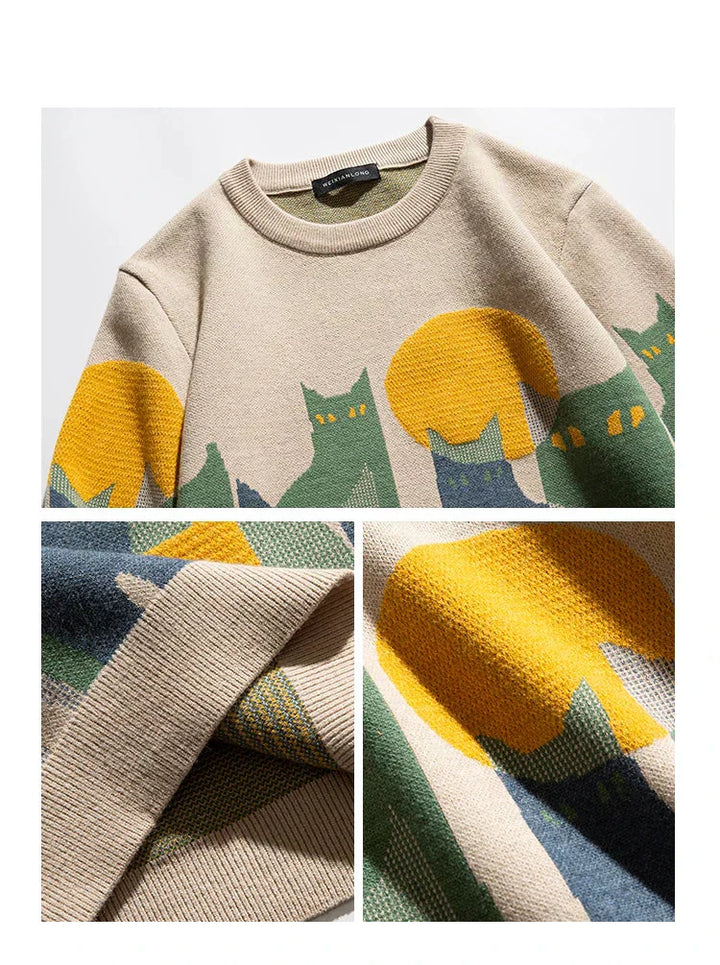 Felix | Moonlit Cat Sweater
