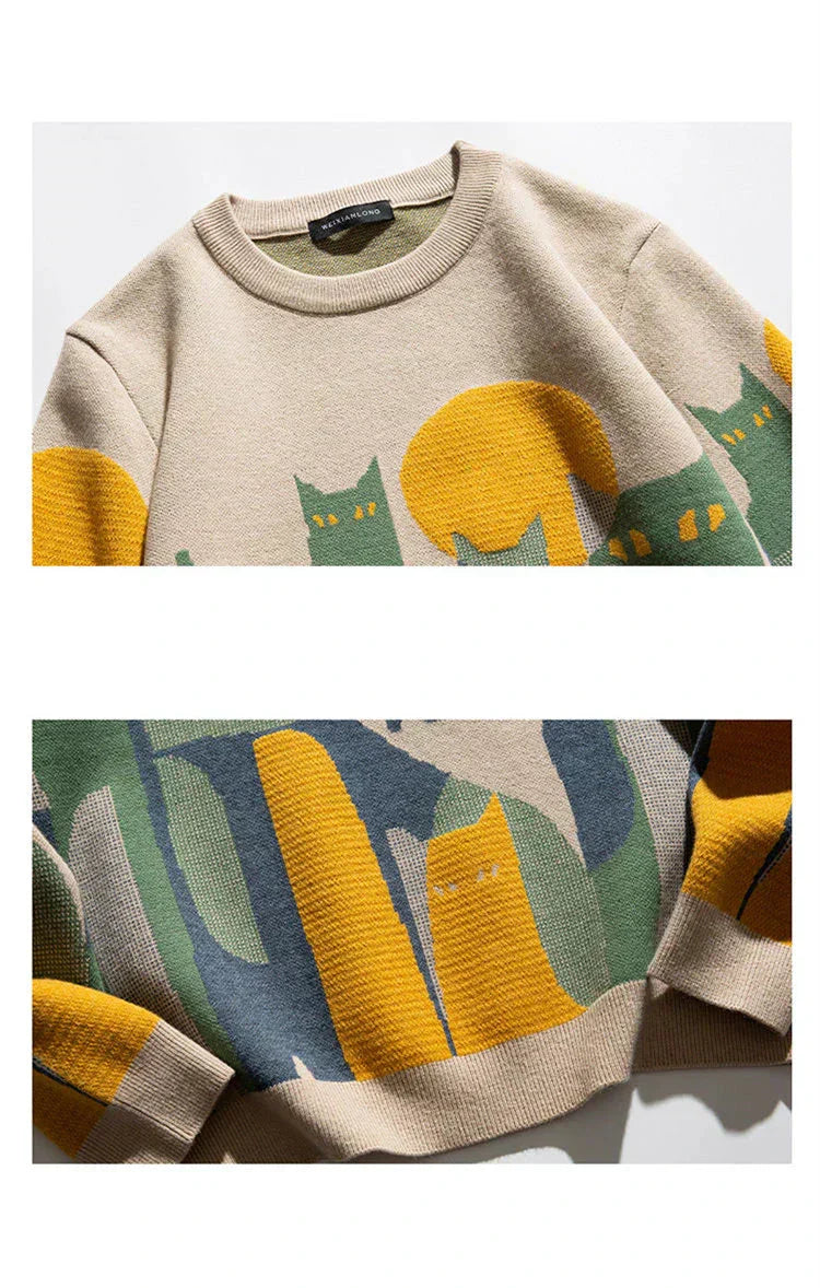 Felix | Moonlit Cat Sweater