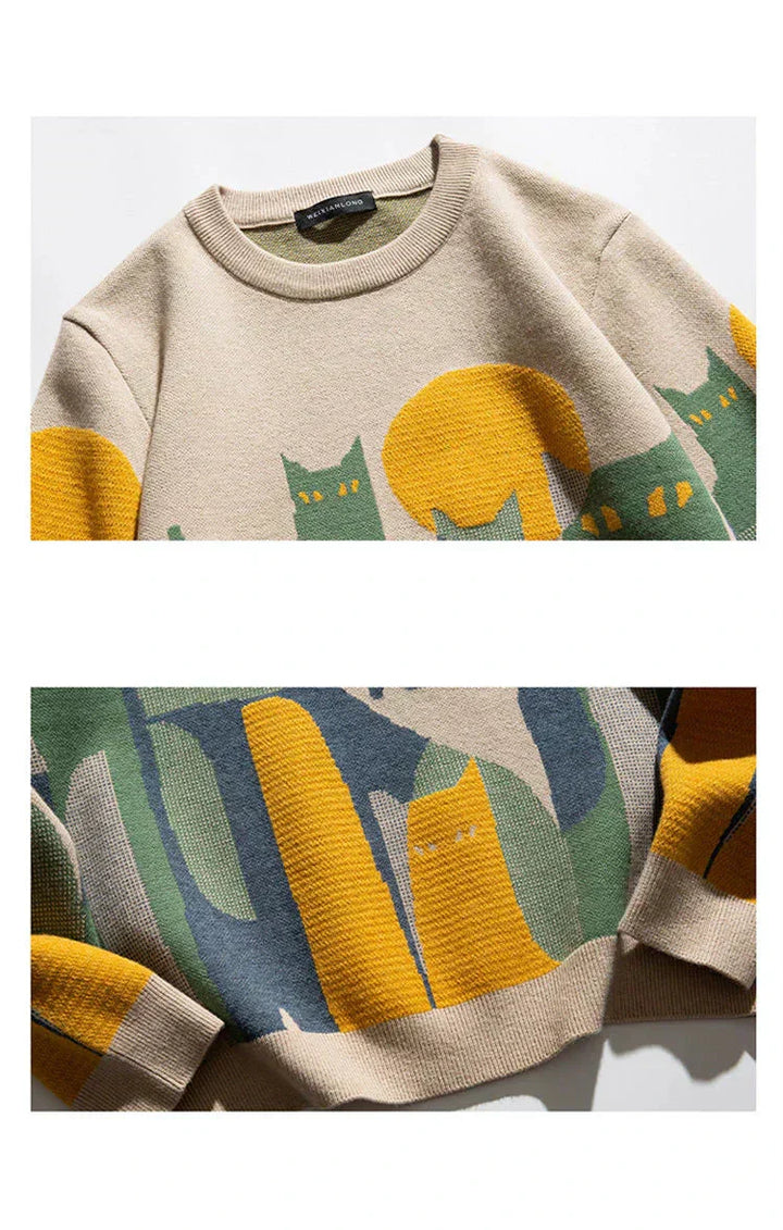 Felix | Moonlit Cat Sweater