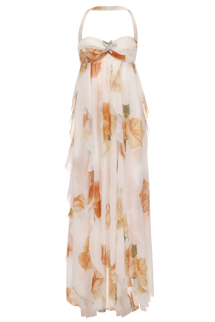 Gwen | Elegant Halter Maxi Dress