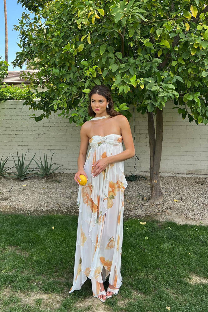 Gwen | Elegant Halter Maxi Dress