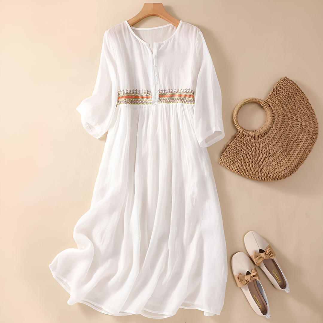 Kathy | Pattern Midi Dress