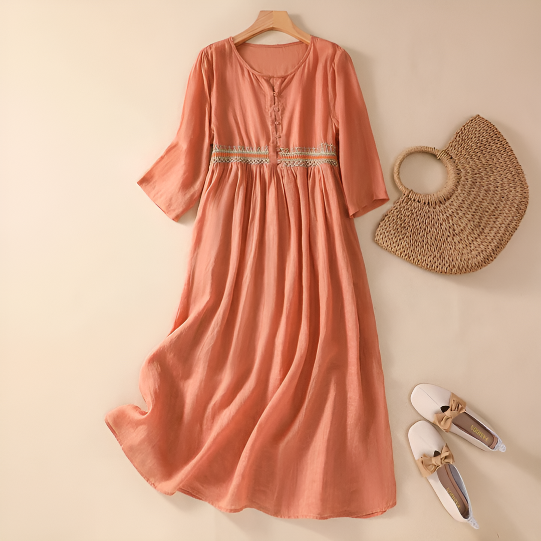 Kathy | Pattern Midi Dress