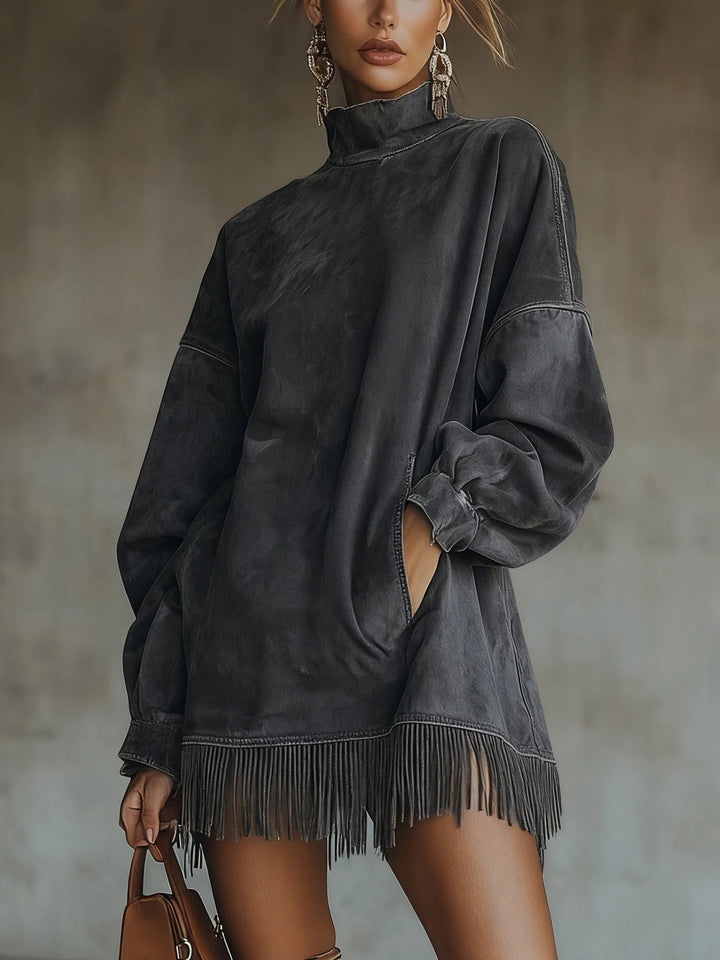 Alexandra | Cozy Fringe Dress