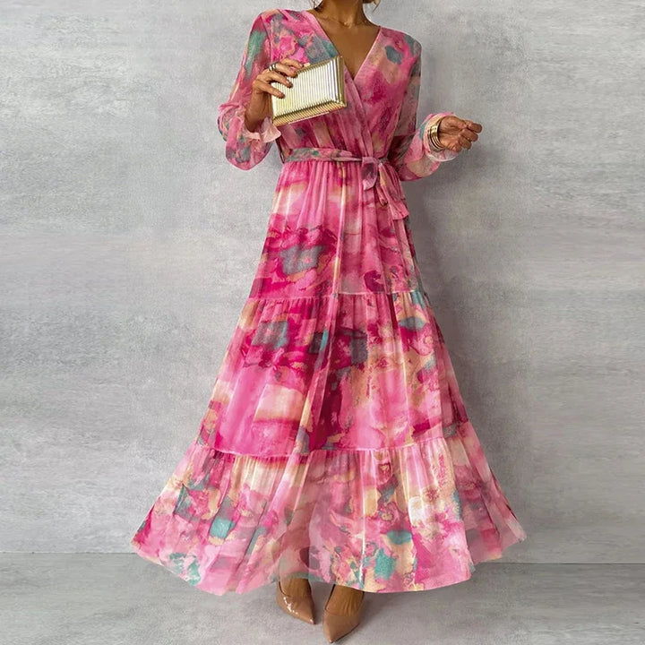 Katie | Elegant Floral Handmade Dress