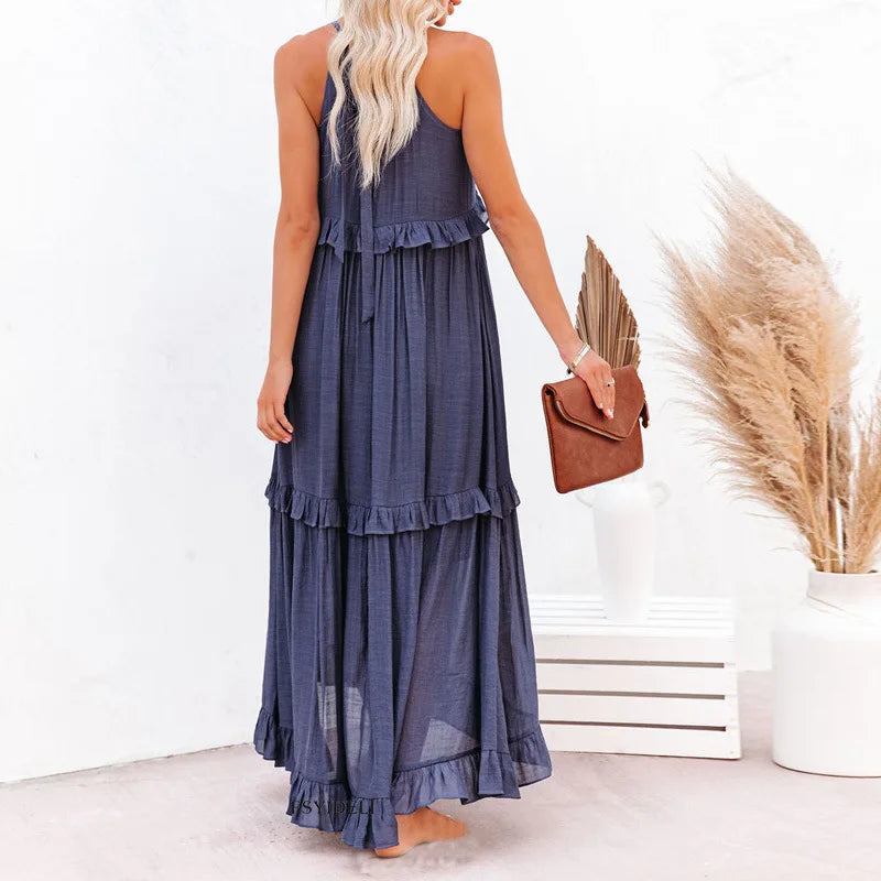 Courtney | Elegant Sleeveless Dress with Ruffles