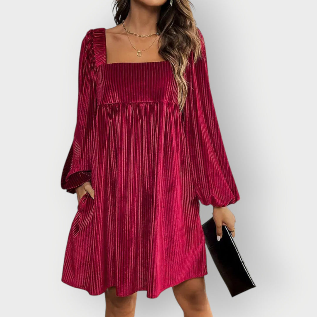 Caroline | Velvet Chic Backless Dress
