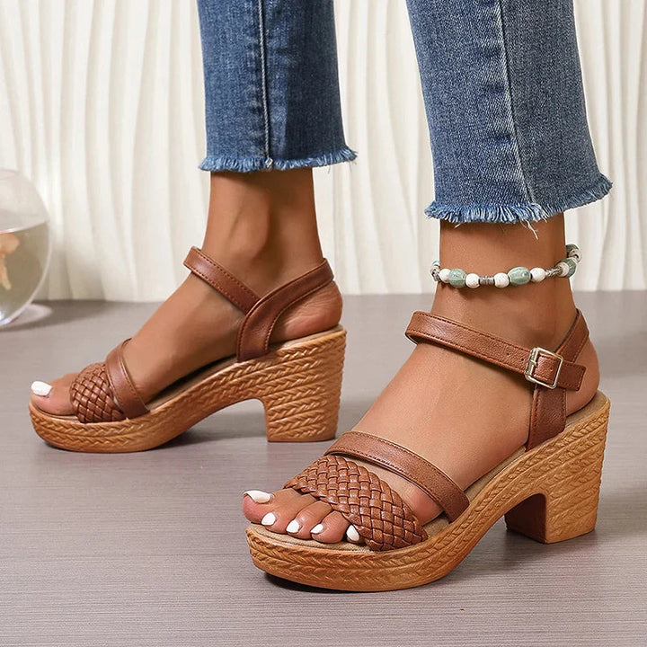 Deborah | Woven Platform Sandals