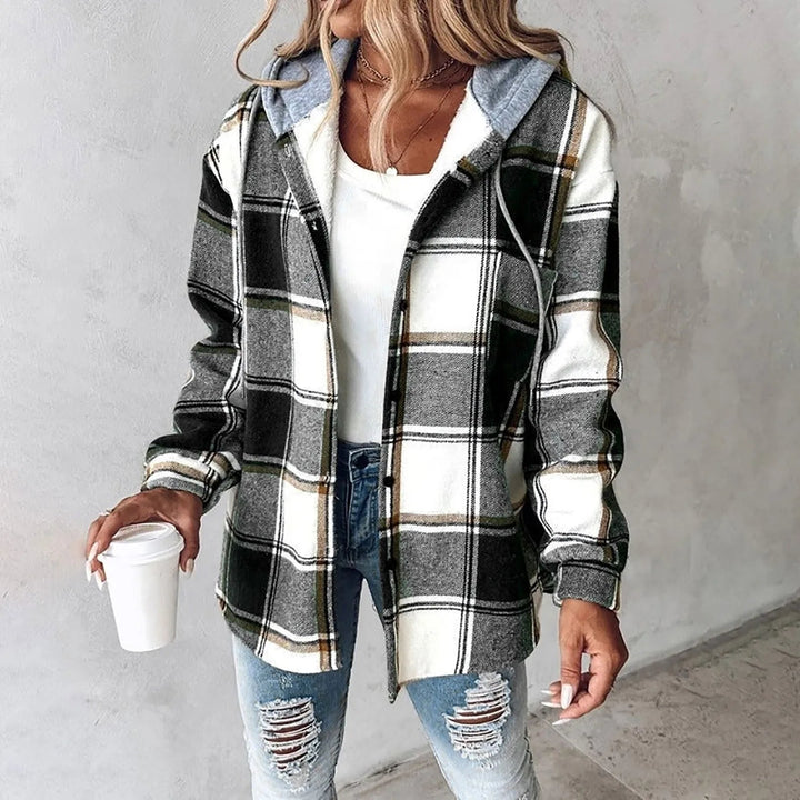 Carmen | Checkered Lined Cardigan Women