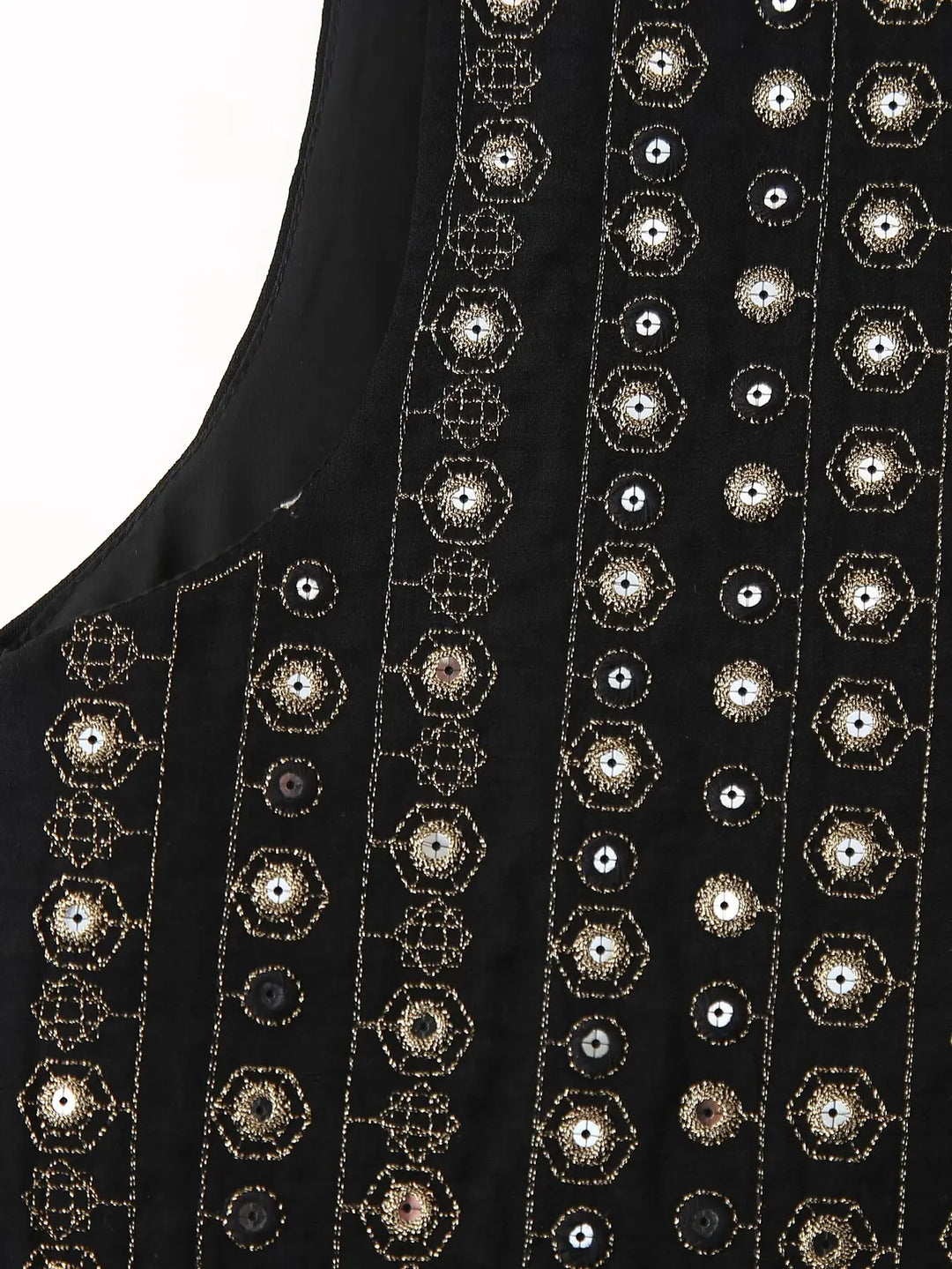 Celestia | Sequin Pattern Boho Vest