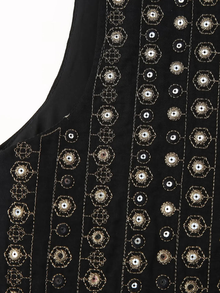 Celestia | Sequin Pattern Boho Vest
