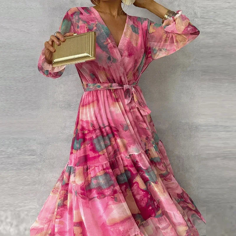 Katie | Elegant Floral Handmade Dress