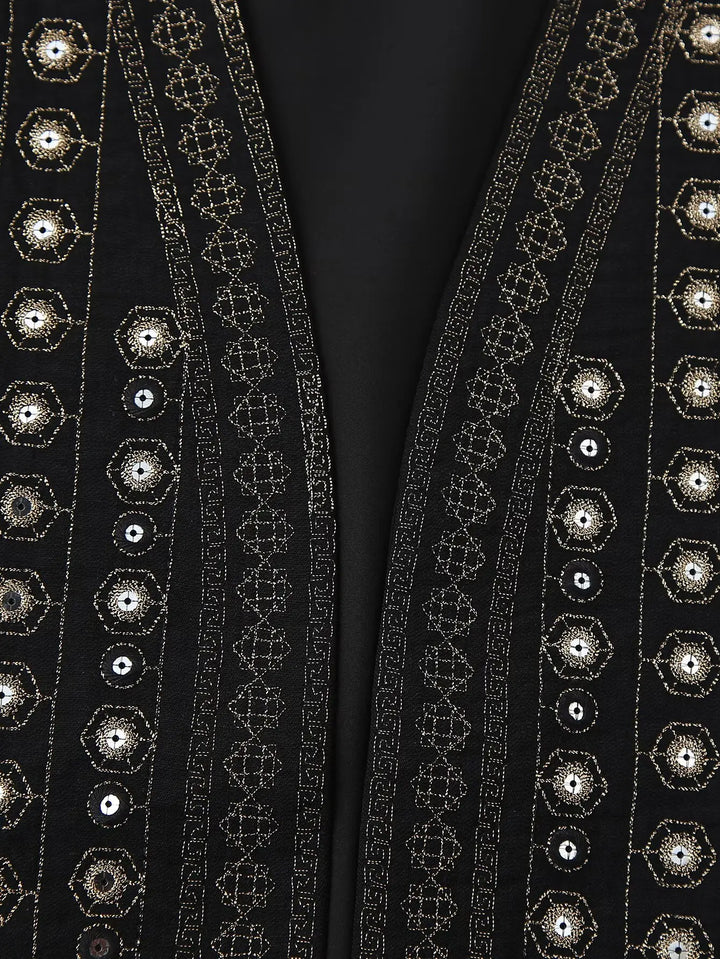Celestia | Sequin Pattern Boho Vest