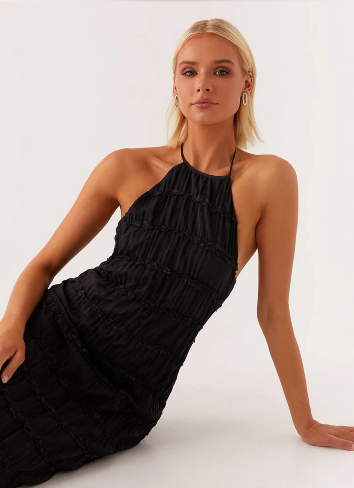 Jolene | Elegant Halter Maxi Dress
