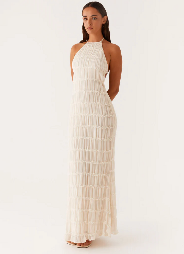 Jolene | Elegant Halter Maxi Dress