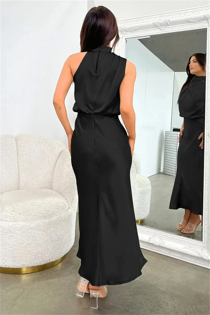 Mariana | Elegant Halter Evening Dress