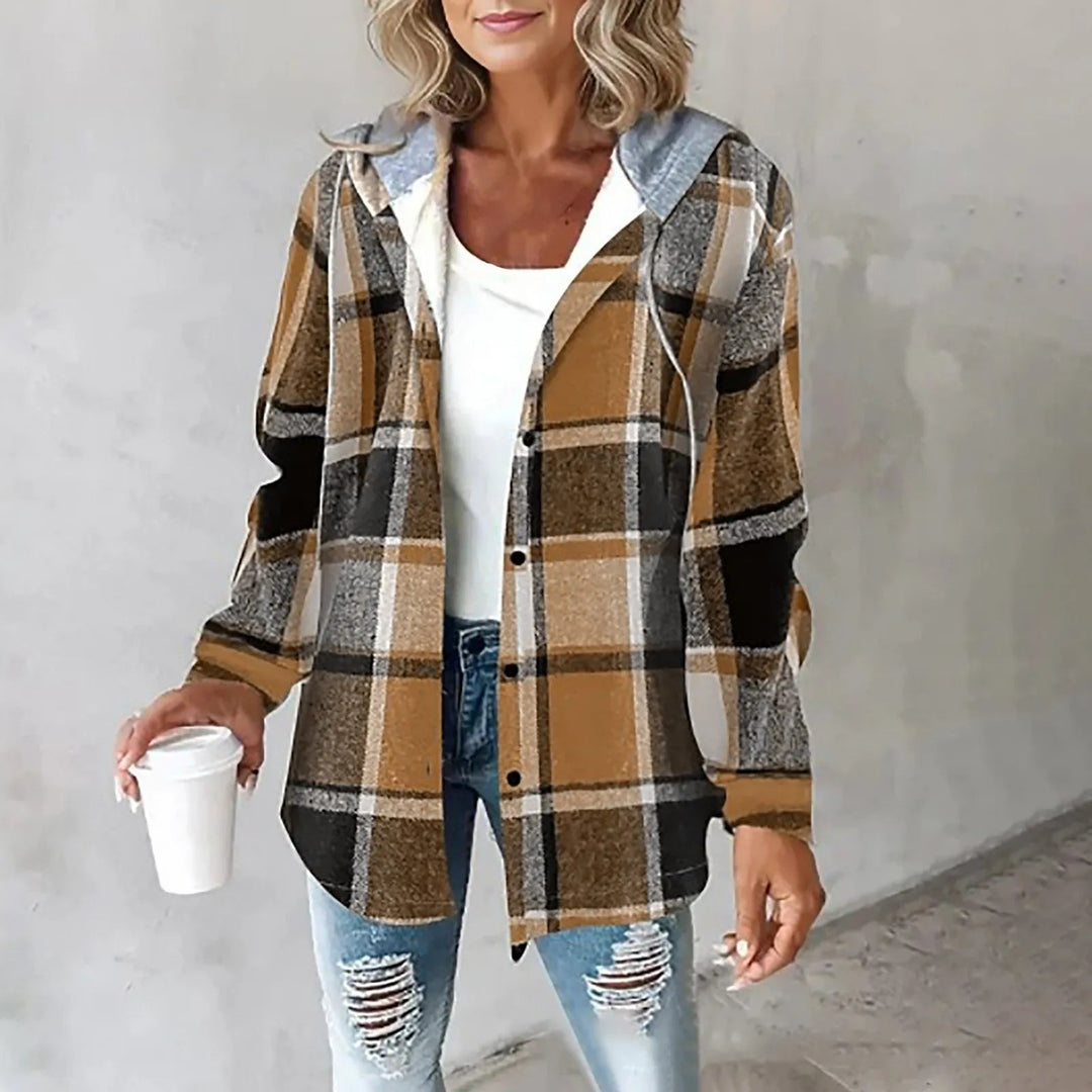 Carmen | Checkered Lined Cardigan Women