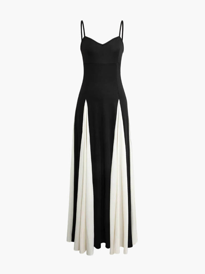 Paloma | Elegant Black-and-White Maxi Dress