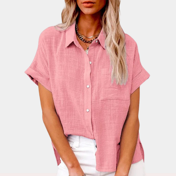 Claudia | Lightweight Shirt with Front Pocket