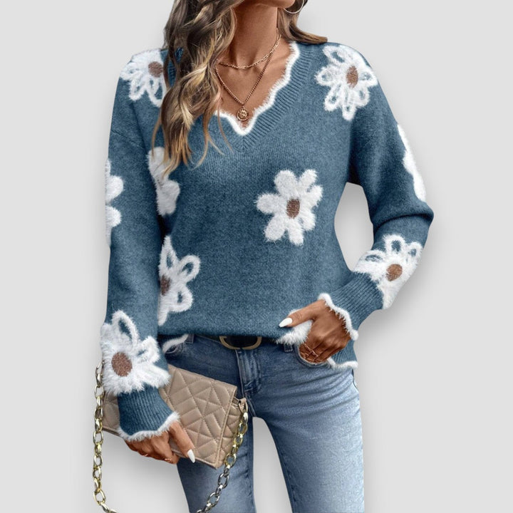 Madeline | Flower Sweater