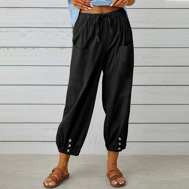 Lena | High Waist Relaxed Pants