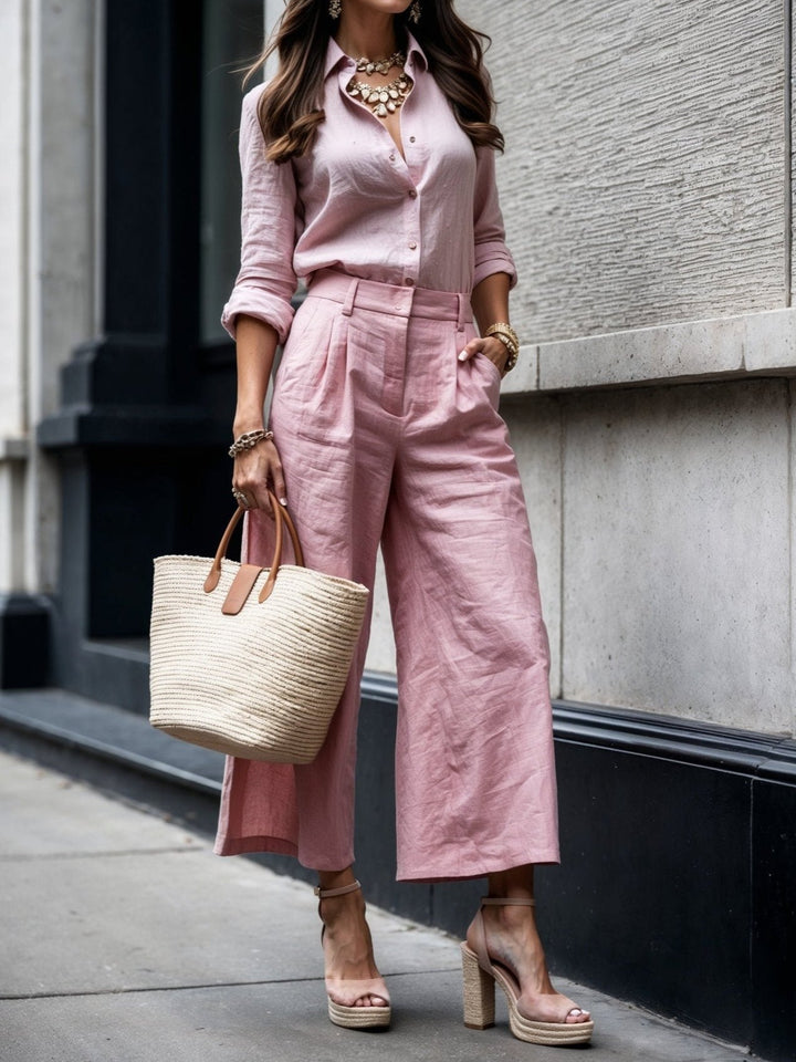 Kayla | Capri Pants and Loose Shirt Set