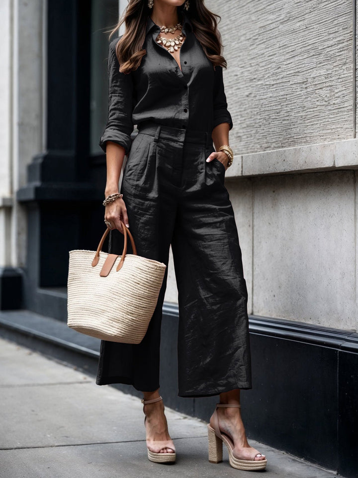 Kayla | Capri Pants and Loose Shirt Set