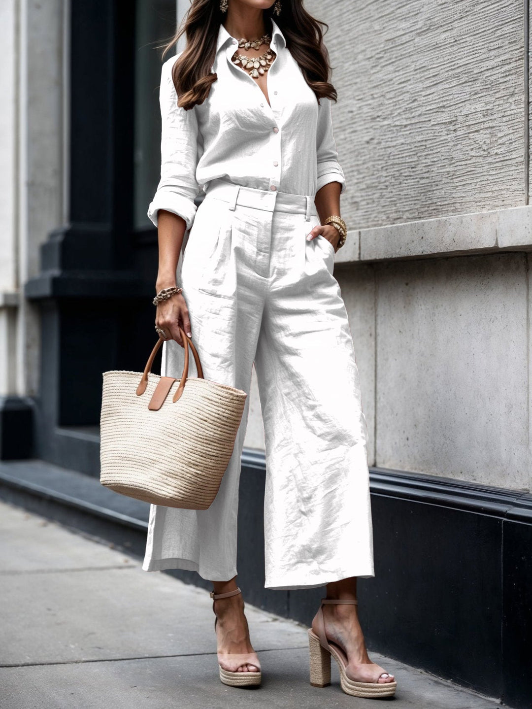 Kayla | Capri Pants and Loose Shirt Set