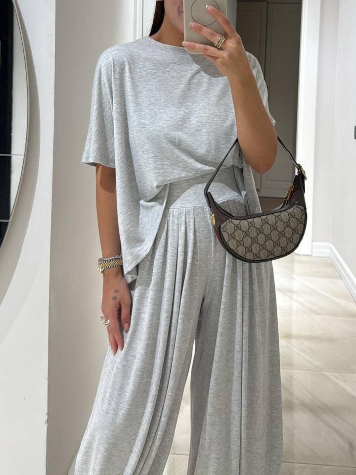 Leanne | Casual Top &amp; Wide-Leg Pants Set