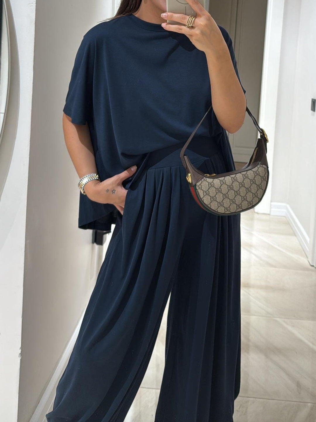 Leanne | Casual Top &amp; Wide-Leg Pants Set