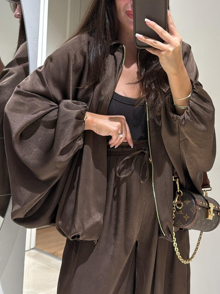 Maribel | Jacket + Drawstring Pants Casual Two-piece Suit