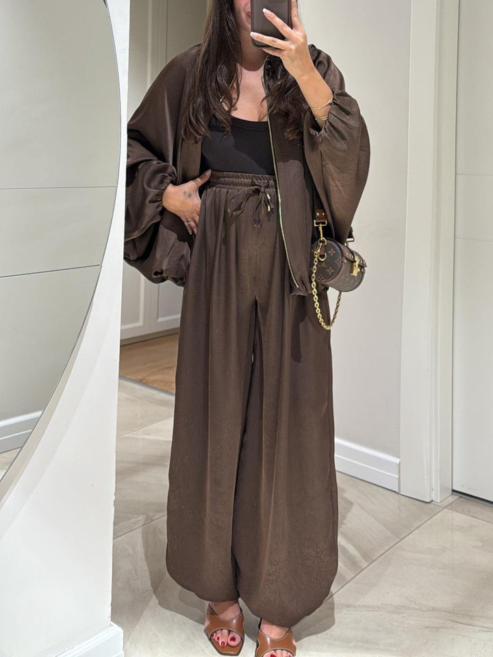 Maribel | Jacket + Drawstring Pants Casual Two-piece Suit