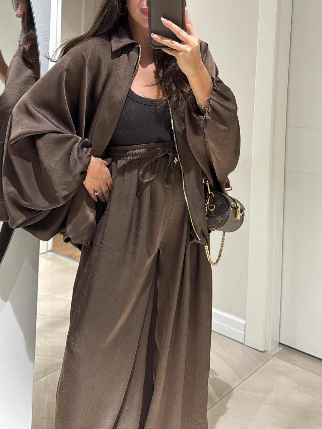 Maribel | Jacket + Drawstring Pants Casual Two-piece Suit