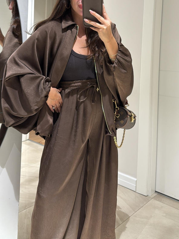 Maribel | Jacket + Drawstring Pants Casual Two-piece Suit