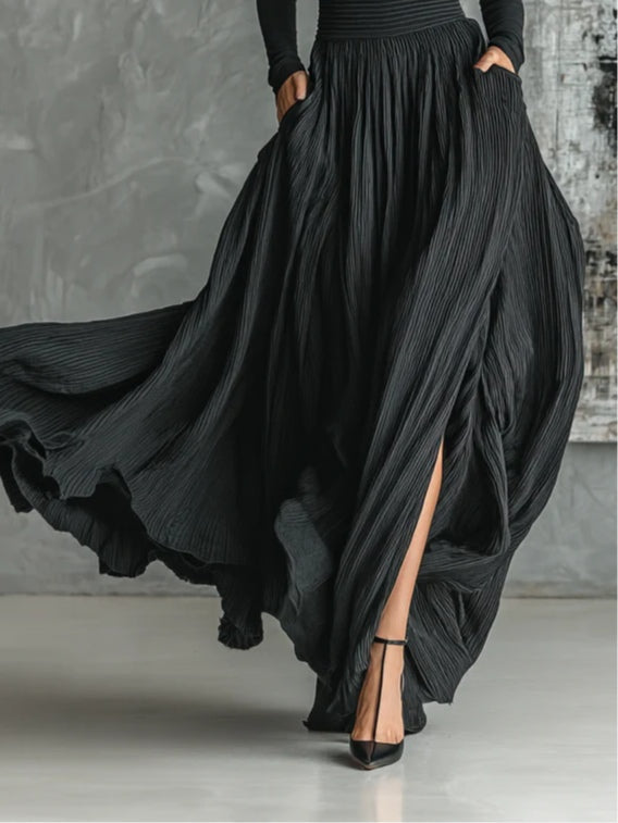 Lucy | Turtleneck &amp; Pleated Skirt Set