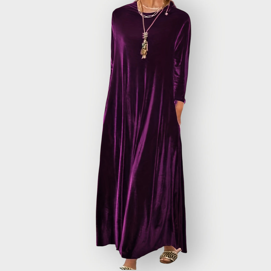Carina | Luxe Velvet Flow Maxi Dress